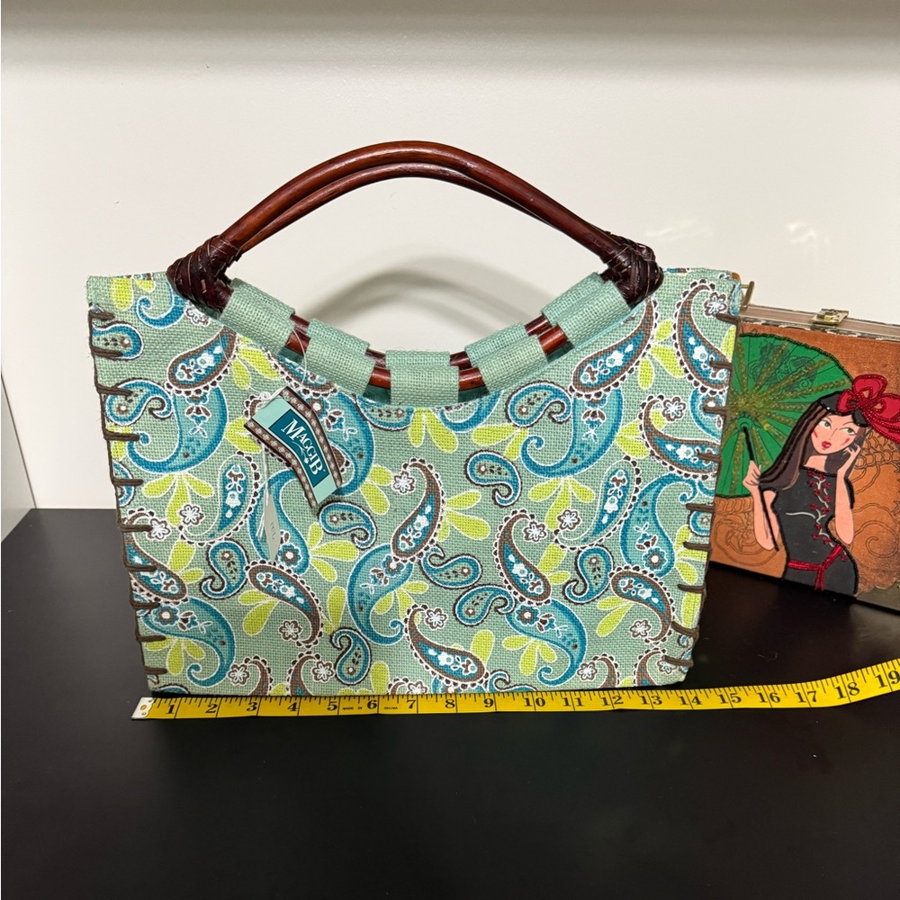 MaggiB Green Paisley Women's Bag